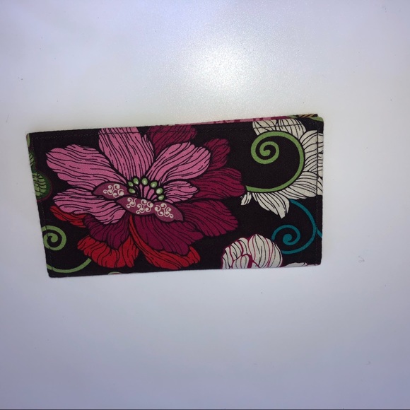 Vera Bradley Handbags - Vera Bradley Checkbook Holder Pink Brown White